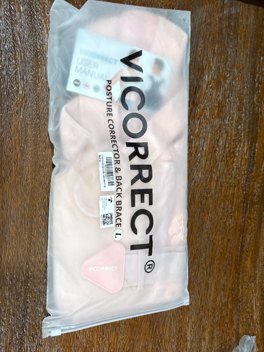 Vicorrect Posture Corrector Pink Support Shoulders Women's Large  NEW